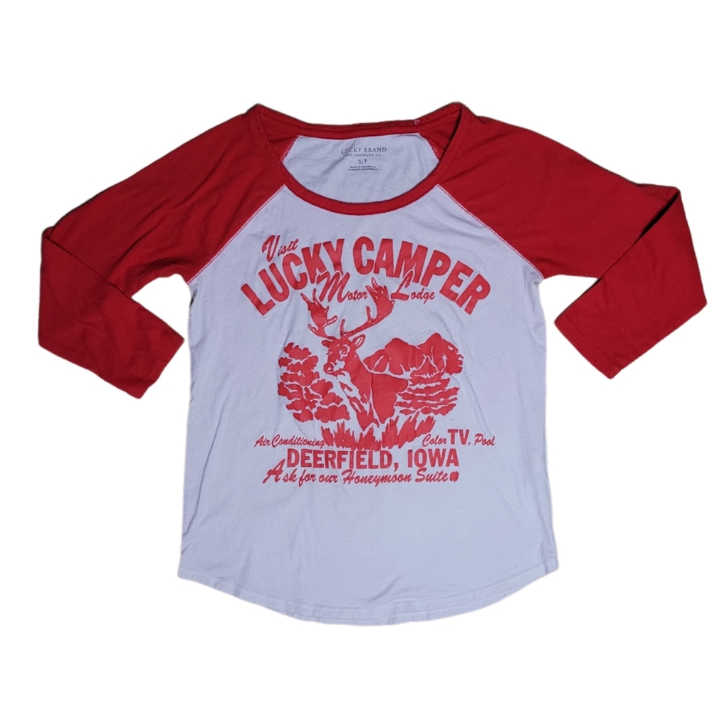 Lucky Brand Womens Raglan Shirt - Small